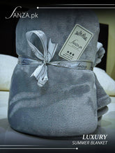 Lite Grey Luxury AC Dyed Fleece Blanket